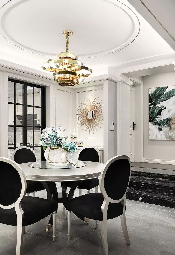 110平27楼意大利高级轻奢风装修,140平横厅法式轻奢装修高级感