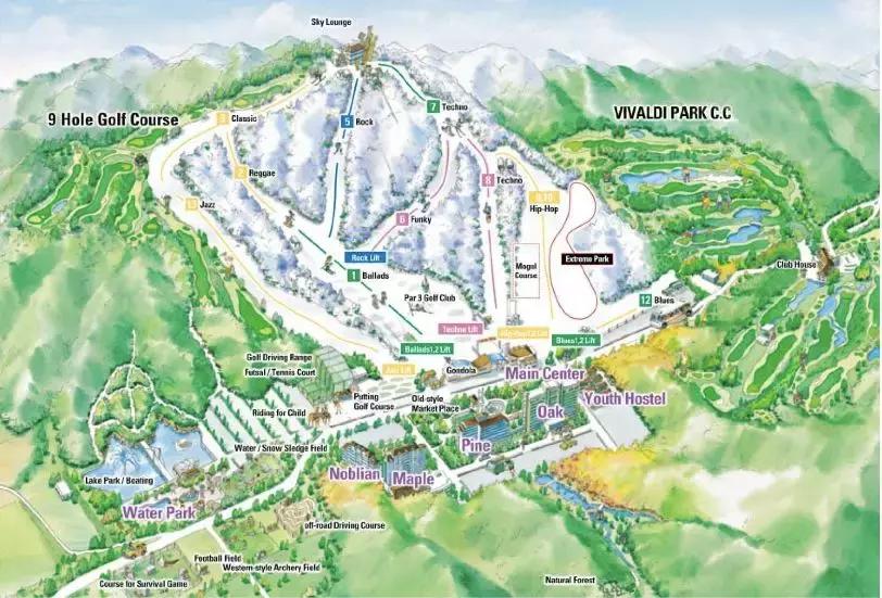 冬季必去的十大滑雪场,韩国滑雪场推荐