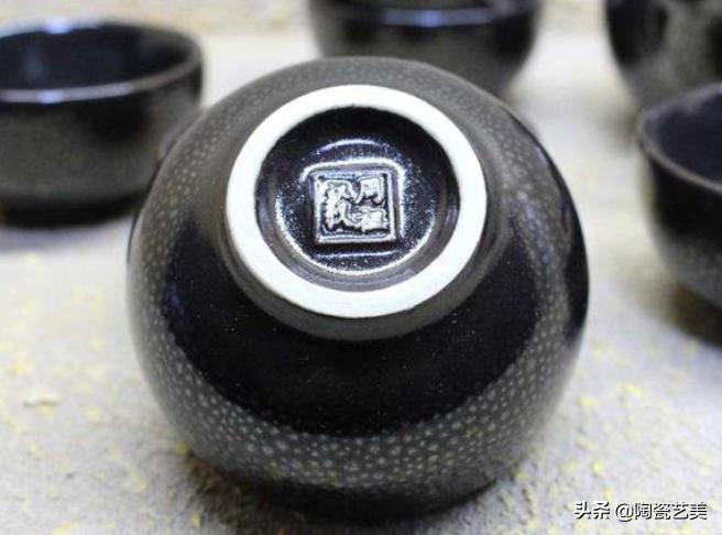 博山雨点釉茶具一套,博山雨点釉茶具图片大全