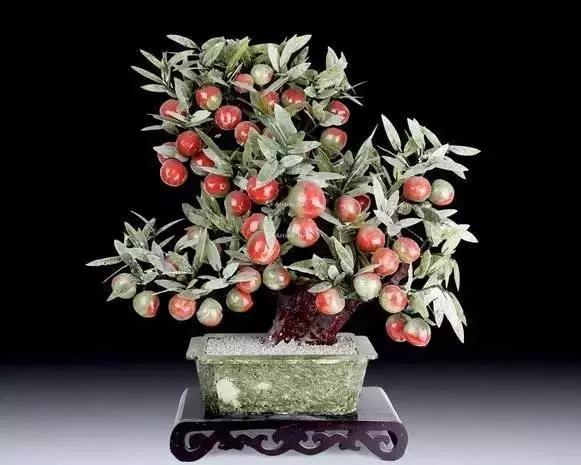 故宫里的玉石盆景,故宫景泰蓝盆景欣赏