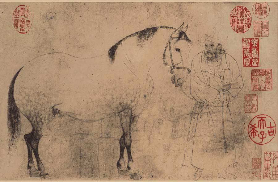 古画骏马图,古画骏马高清图