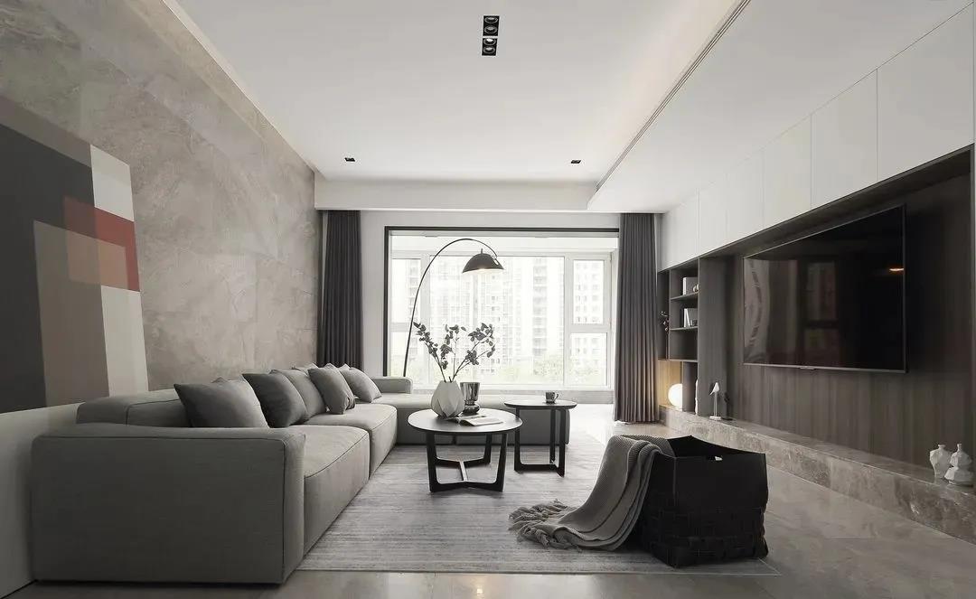 黑白灰装修风格现代简约高级,220平现代简约装修风格
