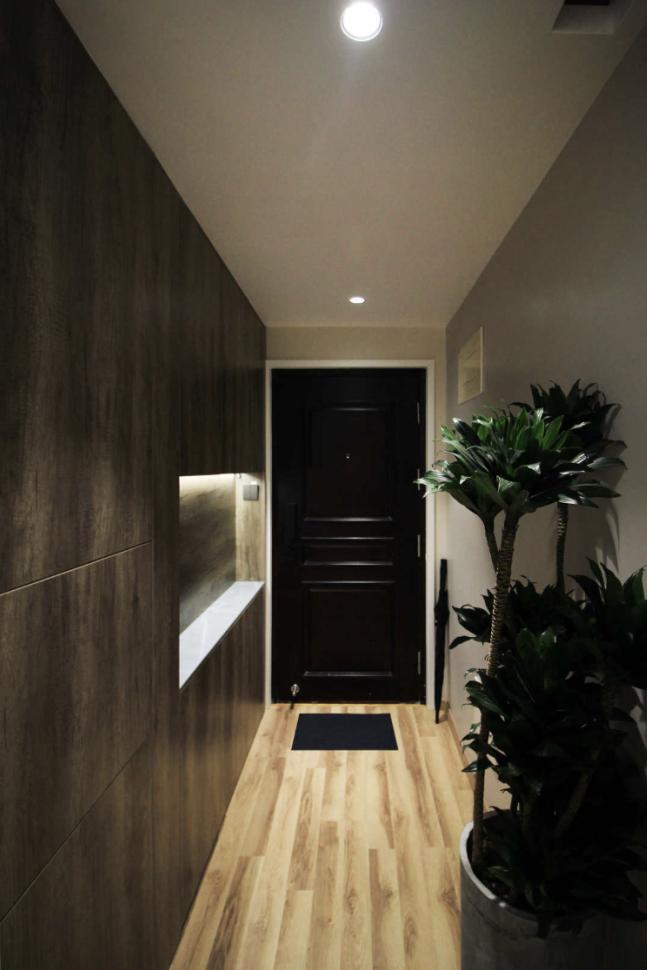 如何把电视墙和走廊变为一体,小户型把电视墙改在过道墙面上