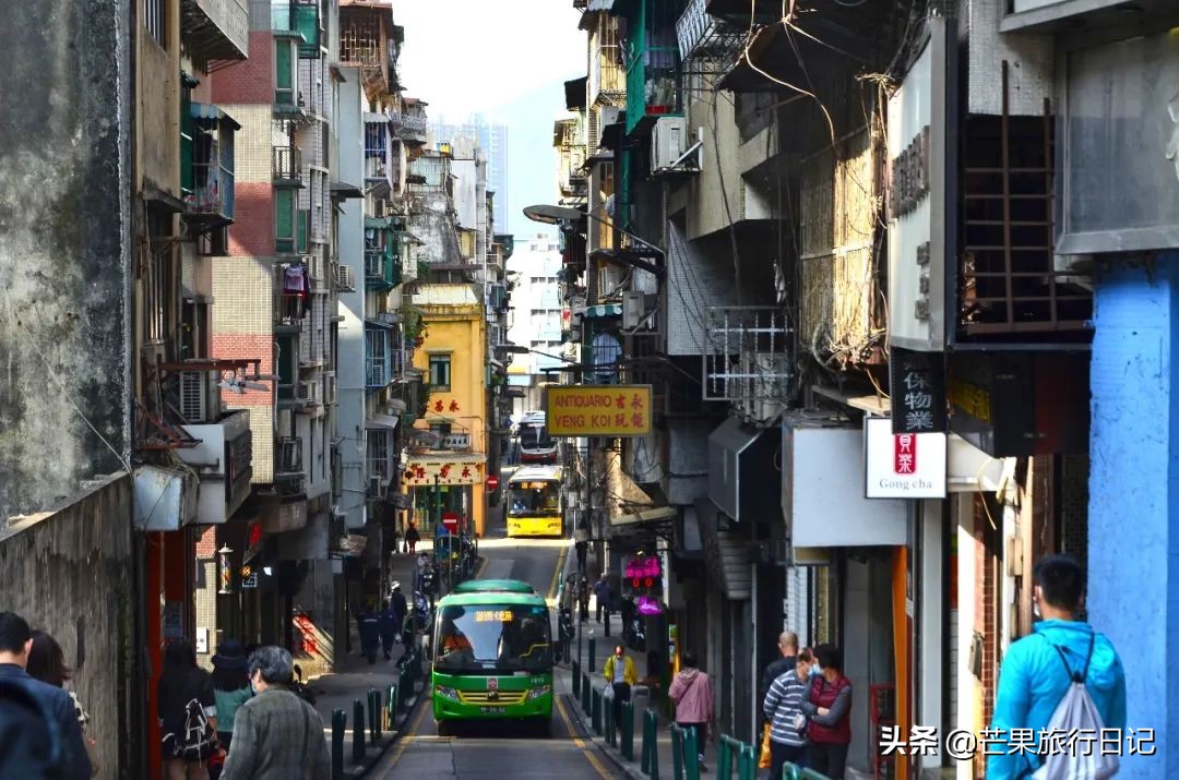 昔日繁华的澳门如今人少,澳门旧街