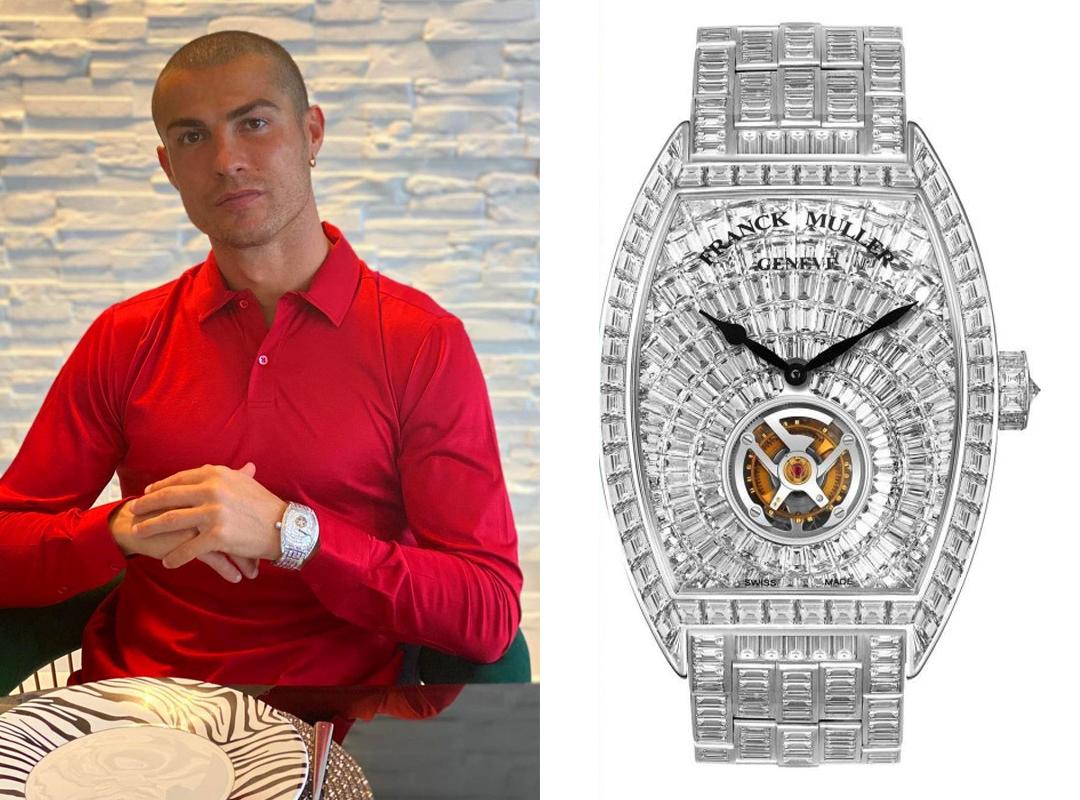 男人有多爱钻石？来看C罗的手腕