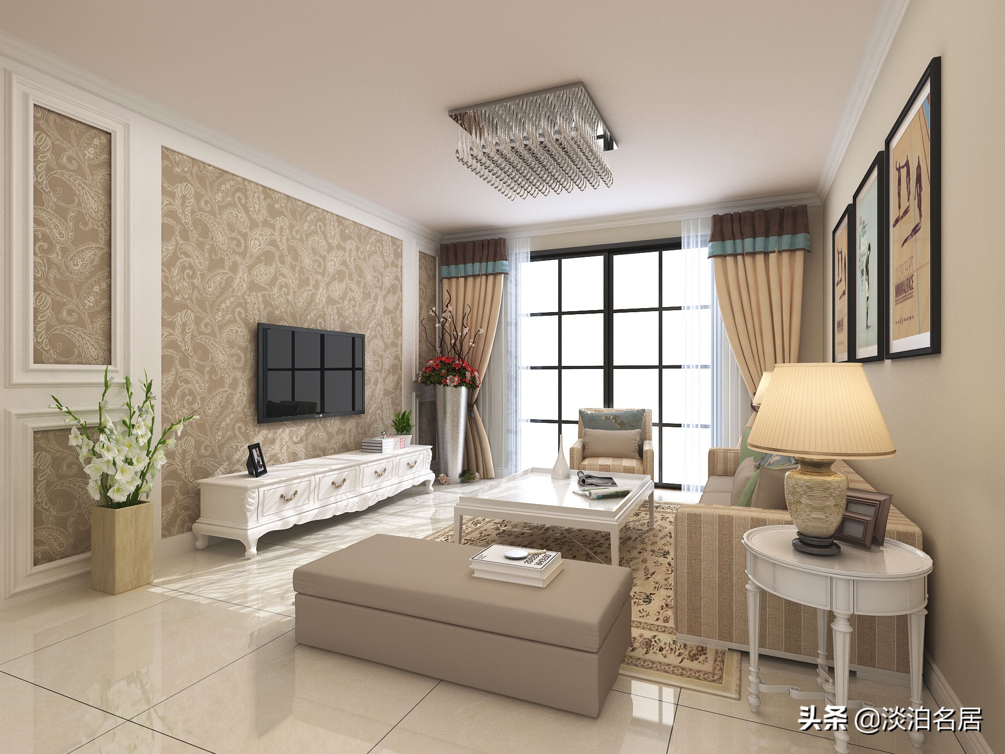 装修背景墙石膏线尺寸,2021背景墙石膏线装修风格简单