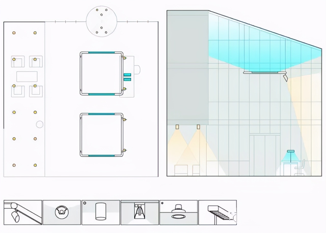 办公楼前照明灯设计,写字楼室内照明灯