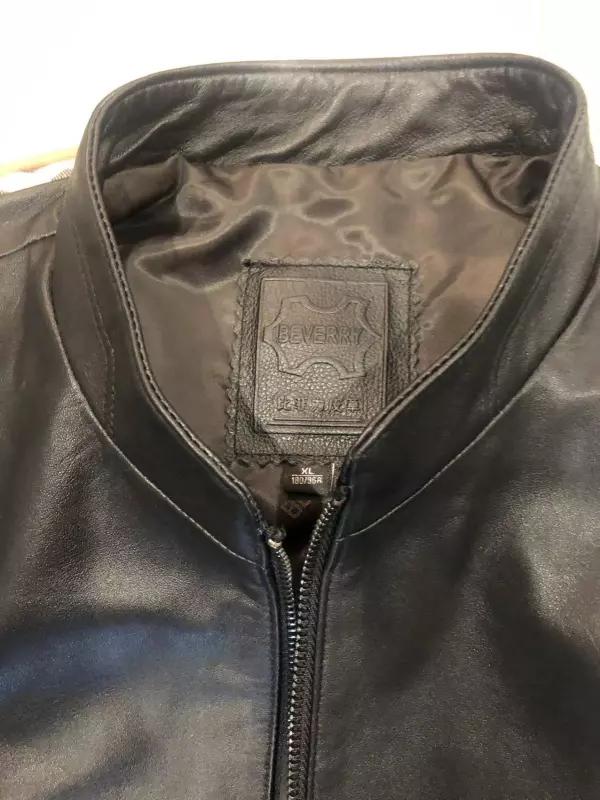 100%山羊皮头层真皮皮衣女款,比菲力男士真皮皮衣旗舰店