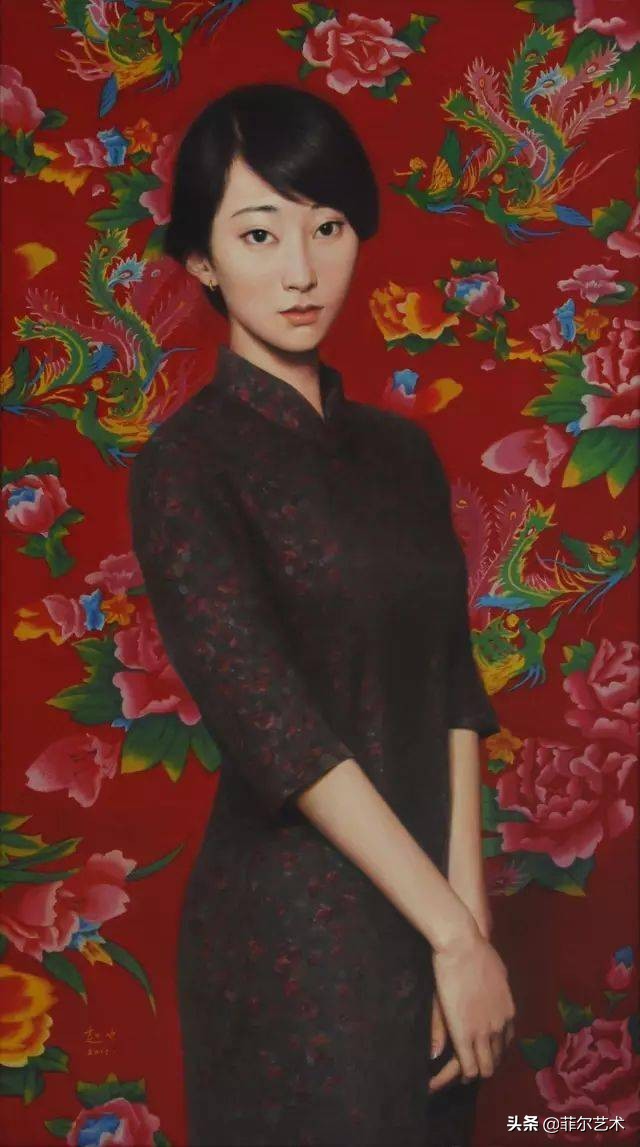 油画人物写实油画,玫瑰花油画写实油画