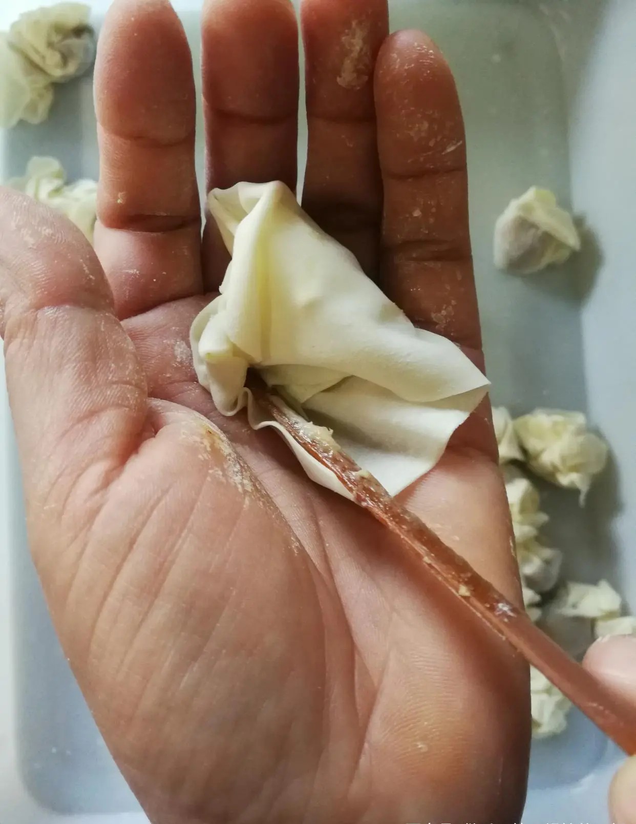 小馄饨的10种包法,馄饨店小馄饨包法教程