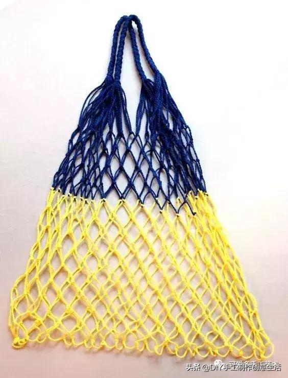 挂式收纳网袋钩织,钩织各种购物网袋收纳神器教程