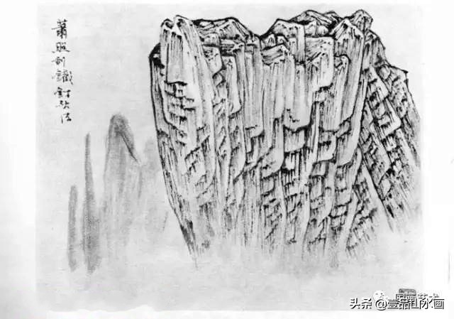 学画简单的山体,山石画法详细讲解