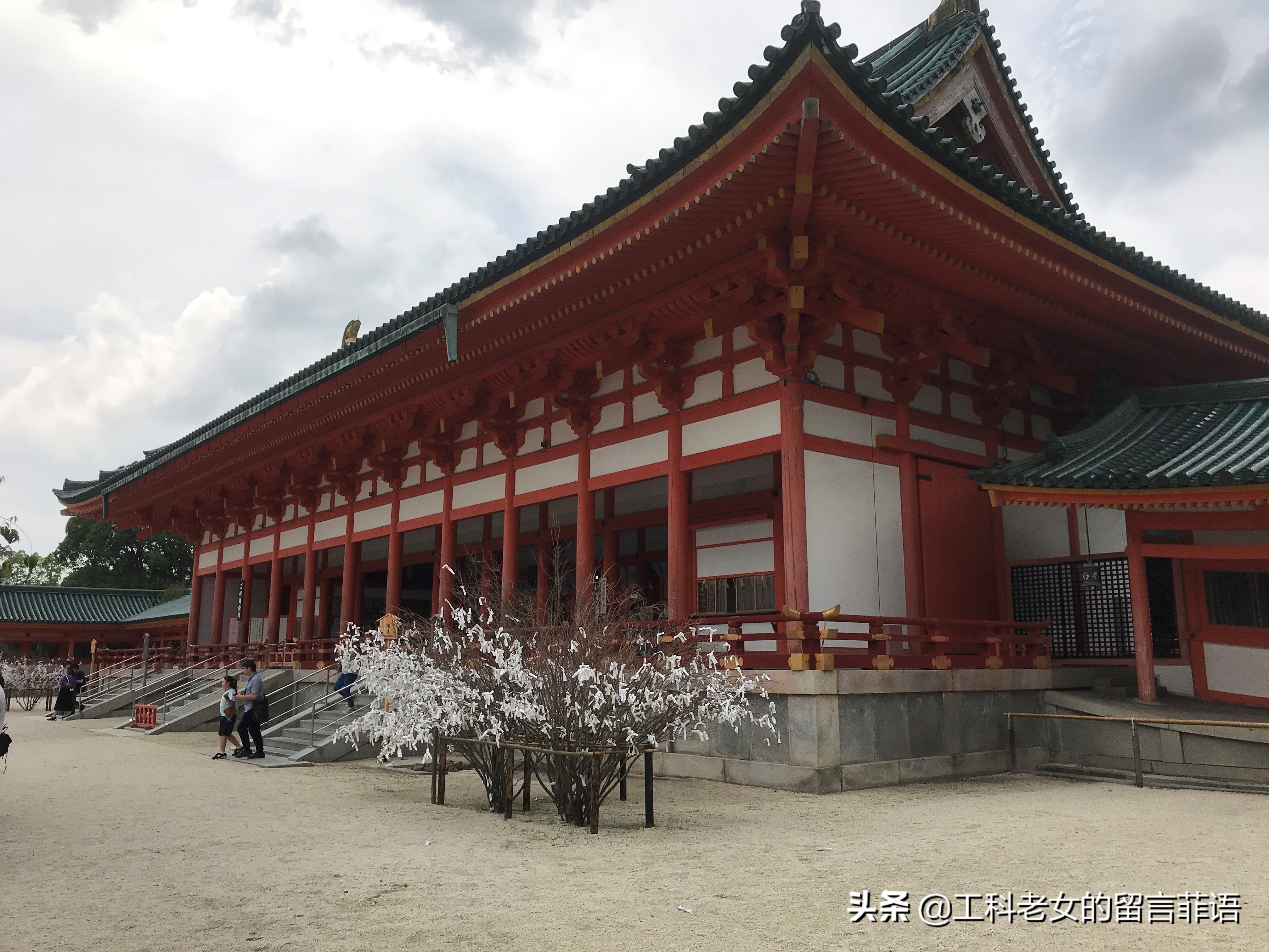 京都之因喜欢这神社的名字就在此卜了一签,却不认字
