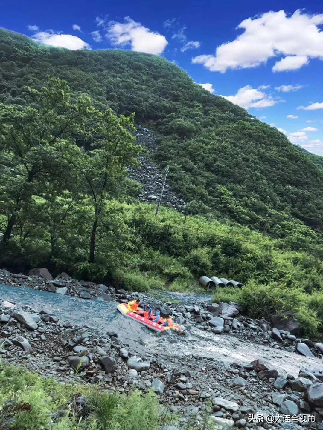 大连云水谷漂流地址,刺激漂流大峡谷