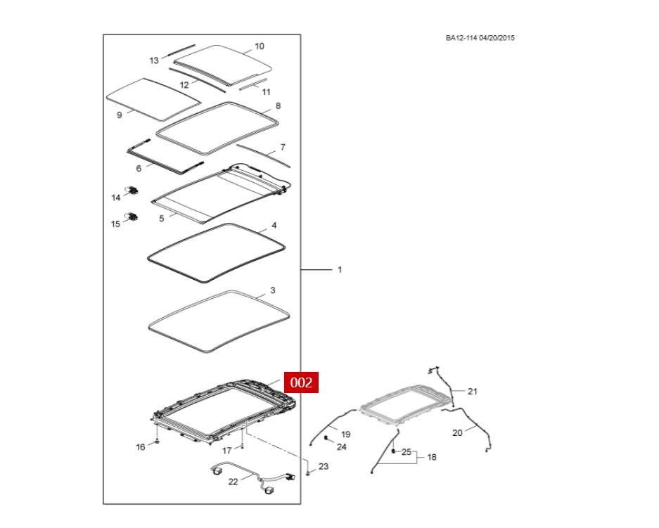 昂科威全景天窗遮阳帘只能关一半,昂科威天窗遮阳帘褶皱打不开