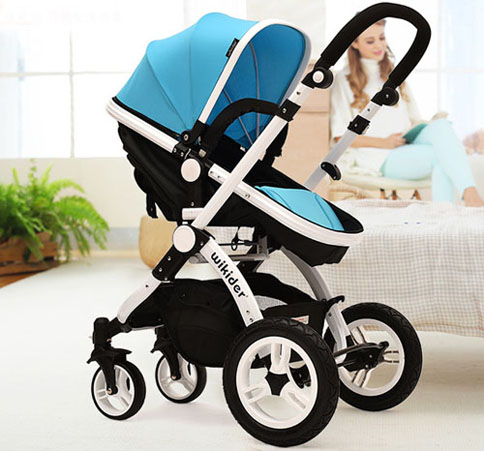 高景观婴儿推车怎么选,宝宝推车轻便可坐可躺高景观款