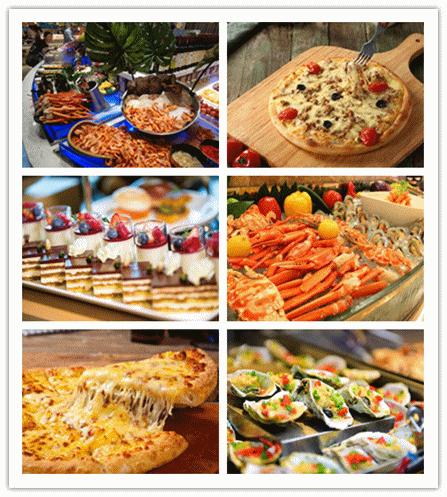 沈阳阿尔卑斯自助：海鲜、丰富的披萨＆肉类、精致甜点＆水果...