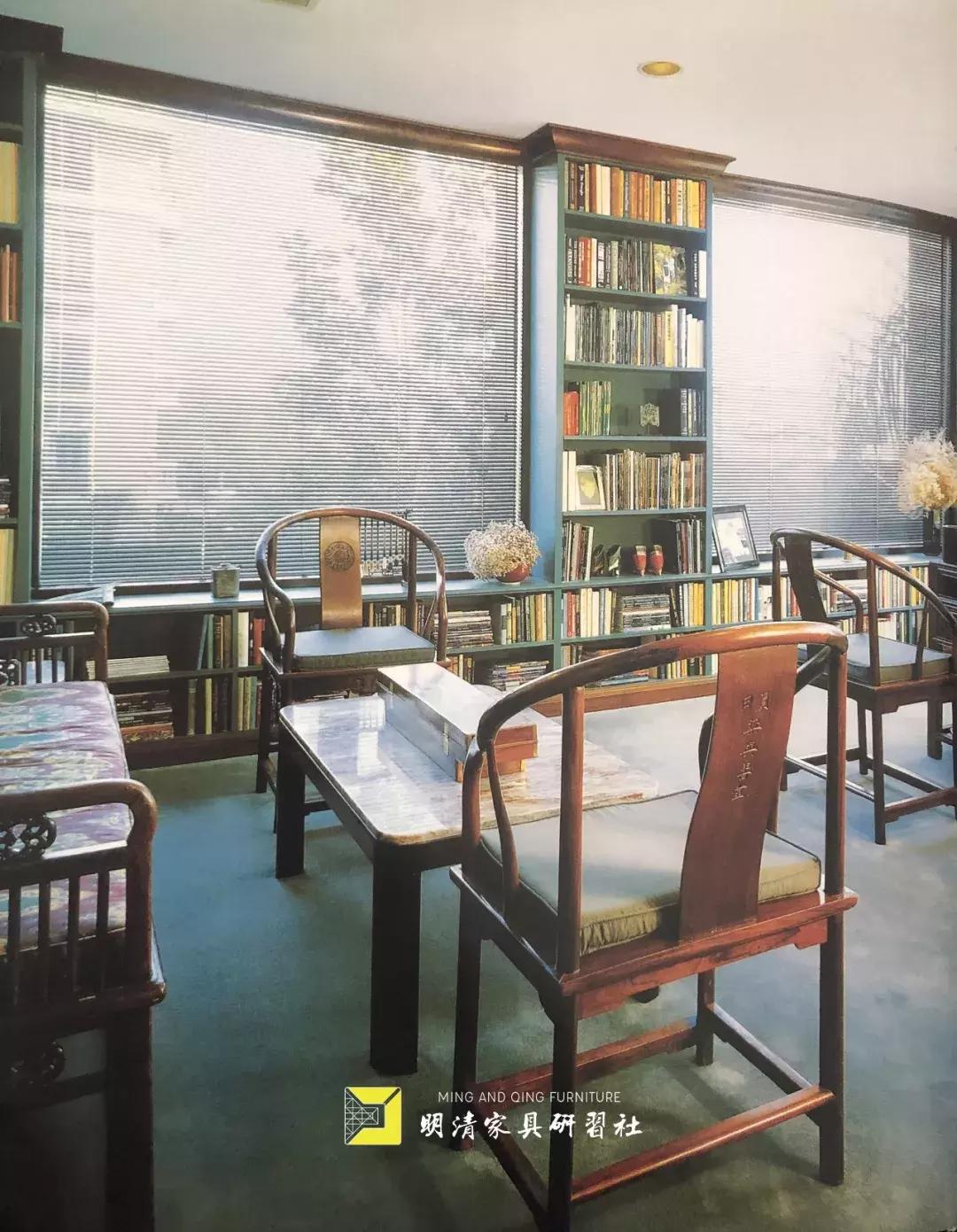 古典家具现代空间书房,古典家具与现代空间书房