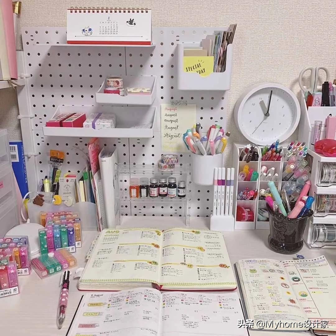 100件实用貌美书桌收纳,收纳书桌方法日本