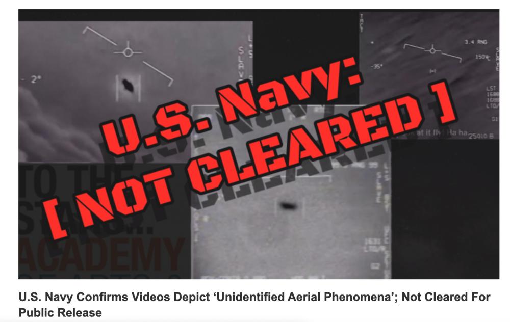如何看待美军首次回应网传ufo,如何看待美军首次公布ufo视频