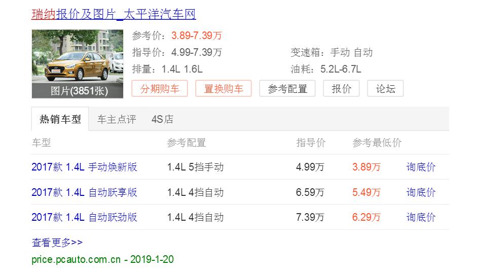 比瑞纳还小的现代,比国产车还便宜的合资车