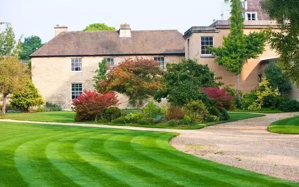 楼顶草坪花园设计效果图,花园草坪养护问题的成果概述