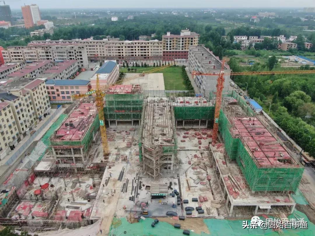 航拍河南固始的县城的全景,固始航拍全景视频