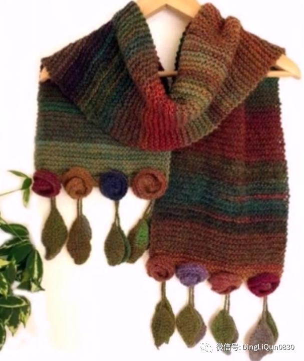 针织披肩作品,披肩花式围巾编织教程