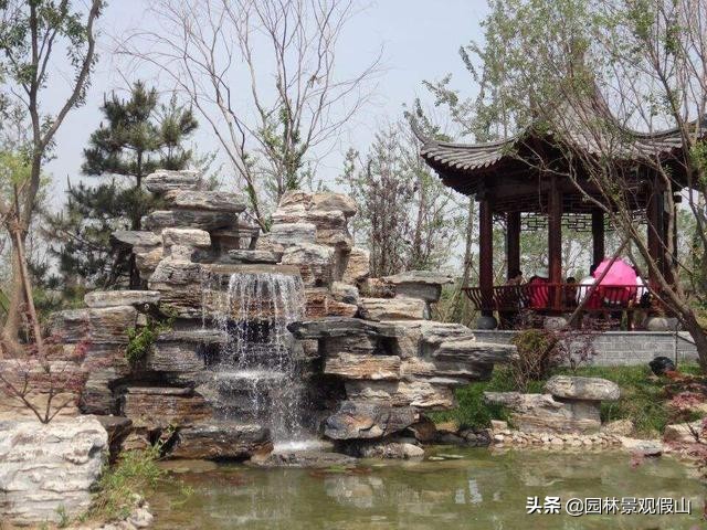 园林假山鱼池设计教程,鱼池假山怎样建才好看