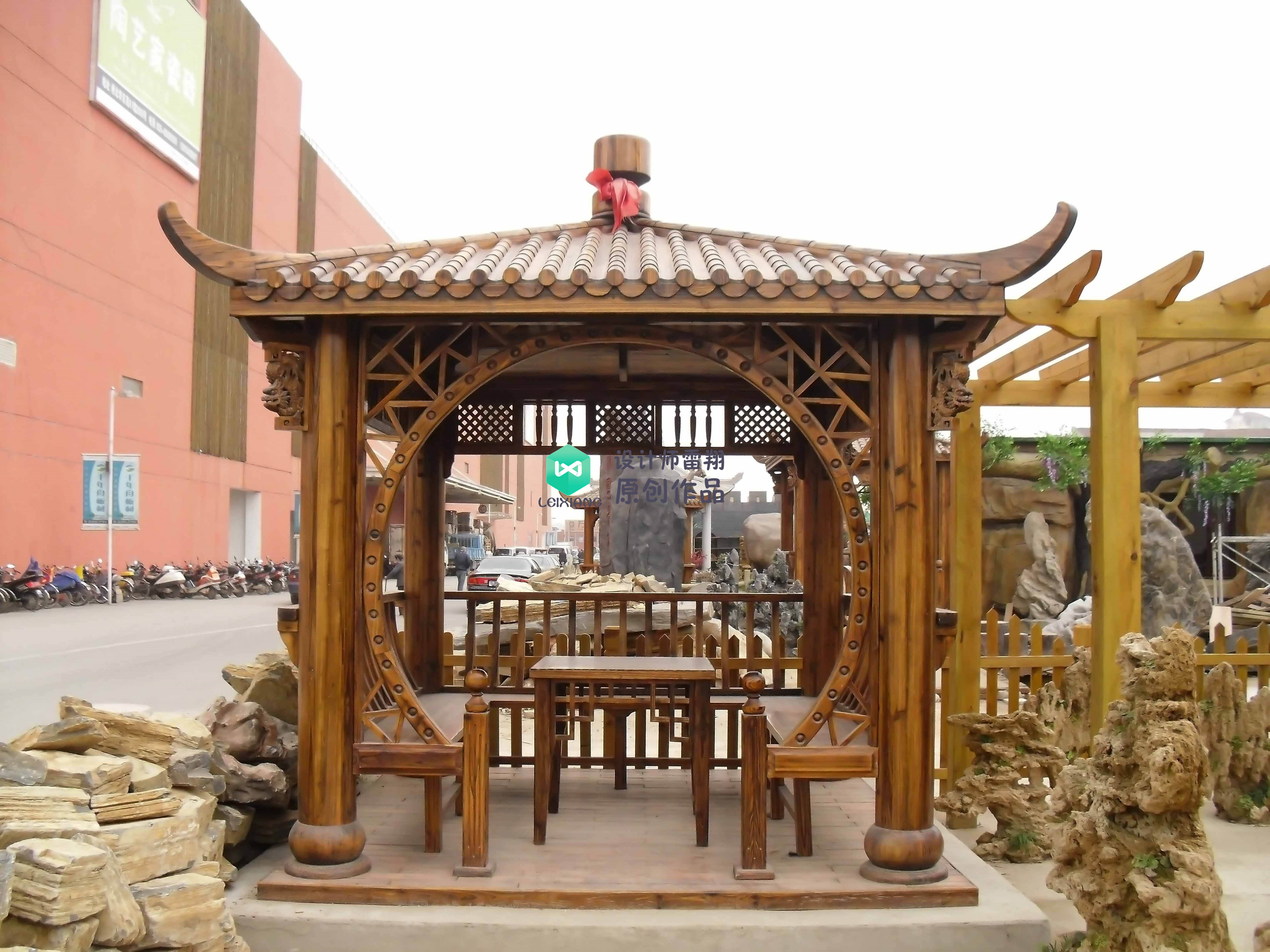 庭院凉亭设计,庭院景观凉亭制作过程