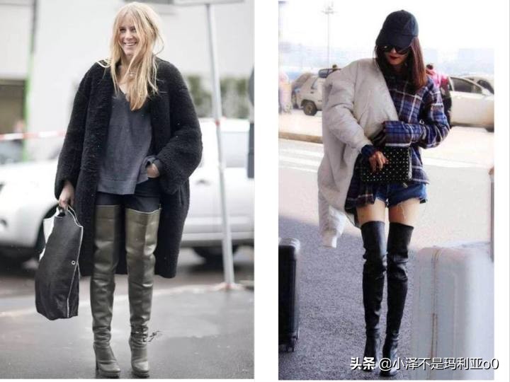 长筒靴推荐测评高个子腿围小,哪种款式高筒靴显腿细测评