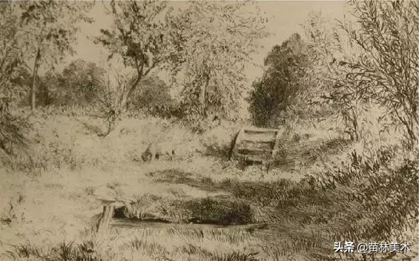 门采尔自画素描高清大图,素描大师门采尔著名作品