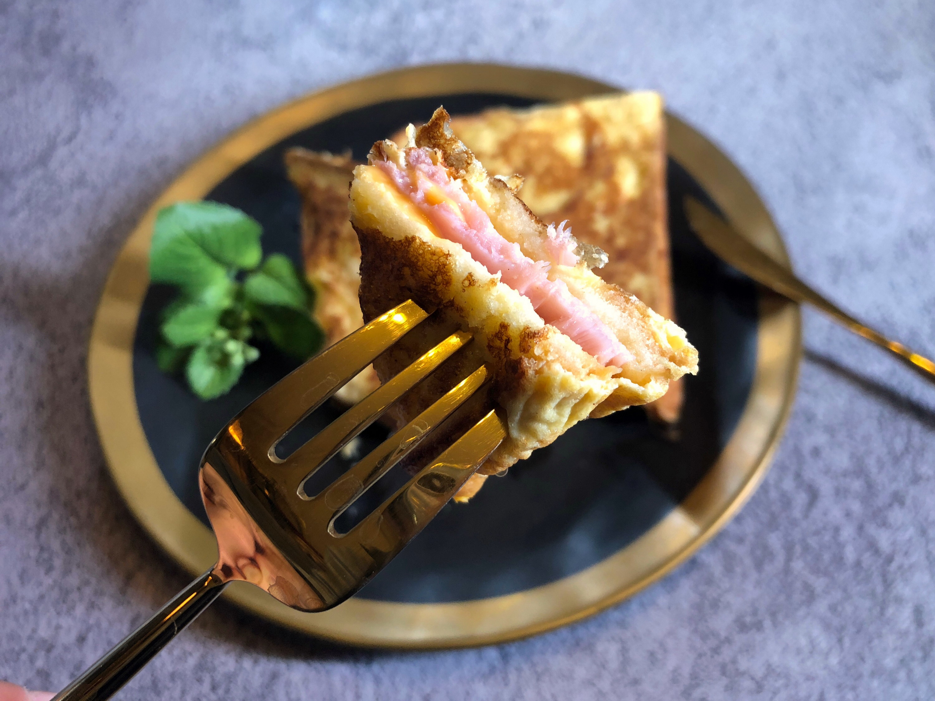 芝士火腿西多士做法空气炸锅,芝士火腿西多士