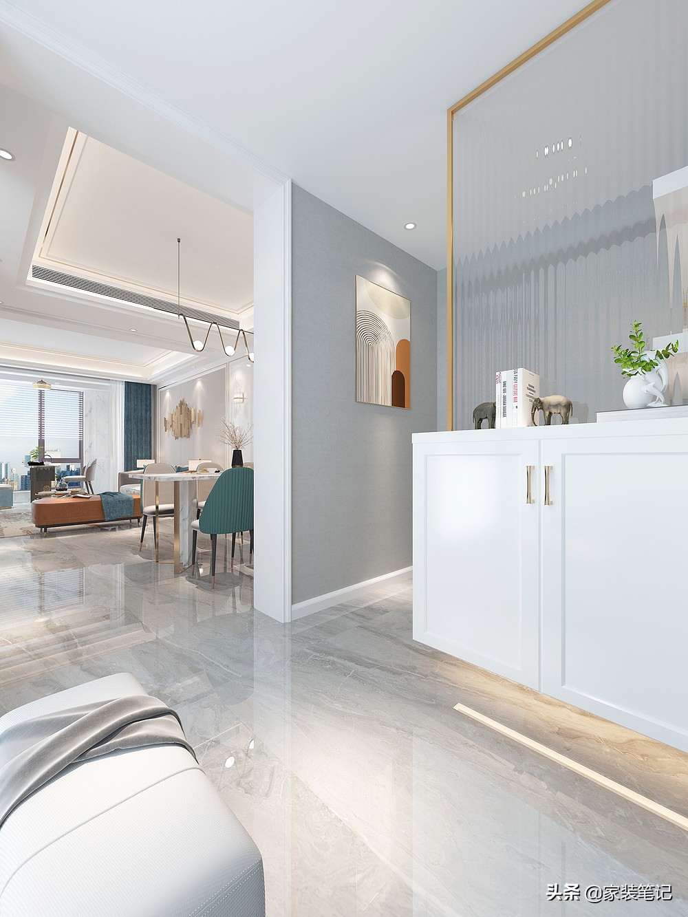 看了样板间就想买,轻奢风样板房小户型