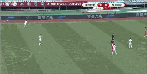 莫塔连场破门耶拉维奇远距离头球贵州恒丰主场2-0梅州客家