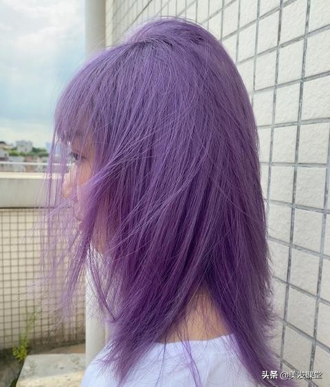 染发蓝紫色配方一步到位,染发技巧蓝色加紫色