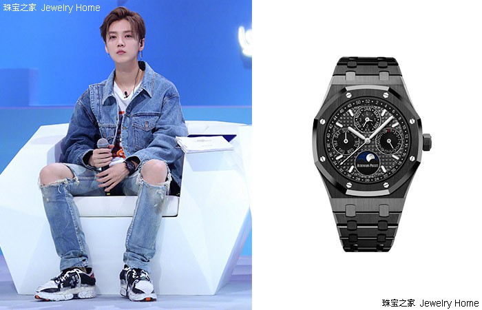 鹿晗关晓彤官宣戴的手表,鹿晗和关晓彤同款项链