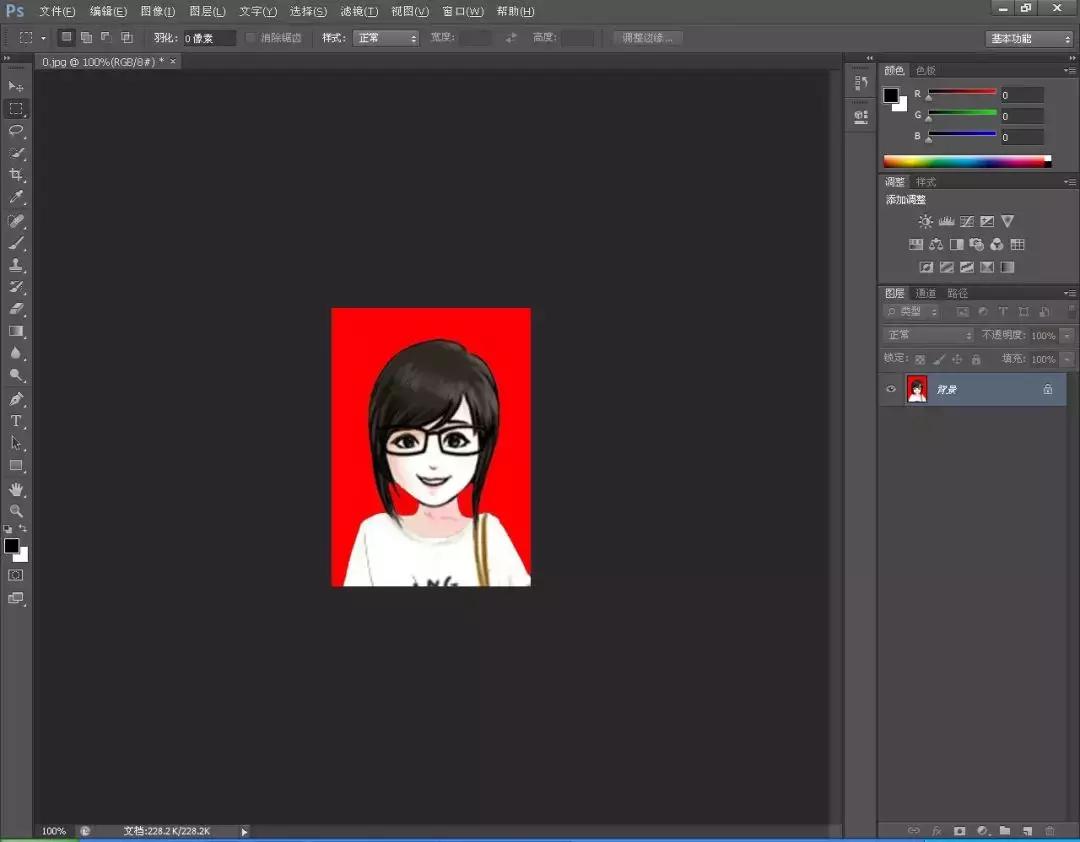 ps证件照换底色排版,用ps打印证件排版