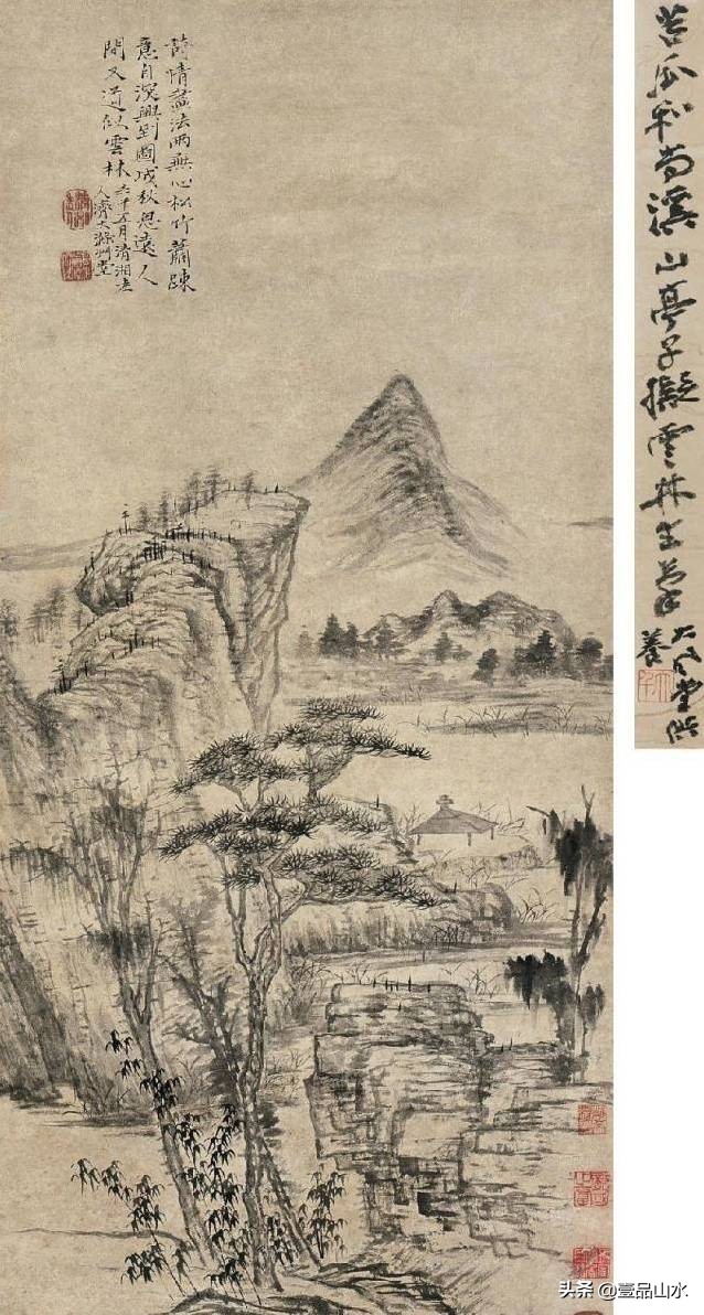 石涛山水画高清大全,石涛小写意山水画小品图片