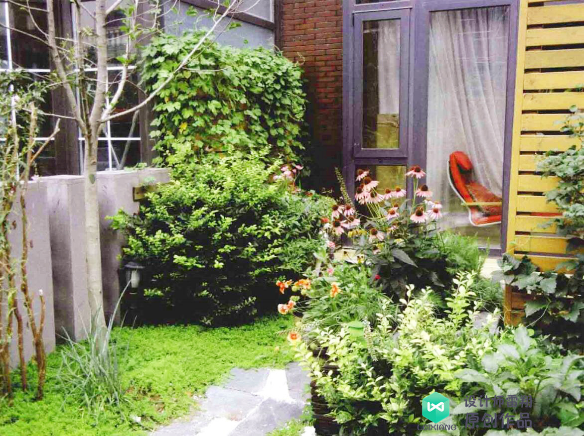 野趣庭院设计,120田园小清新装修风格