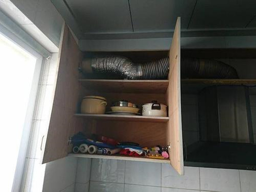 油烟机管道中间有横梁怎么办,厨房中间有一根横梁能砸吗