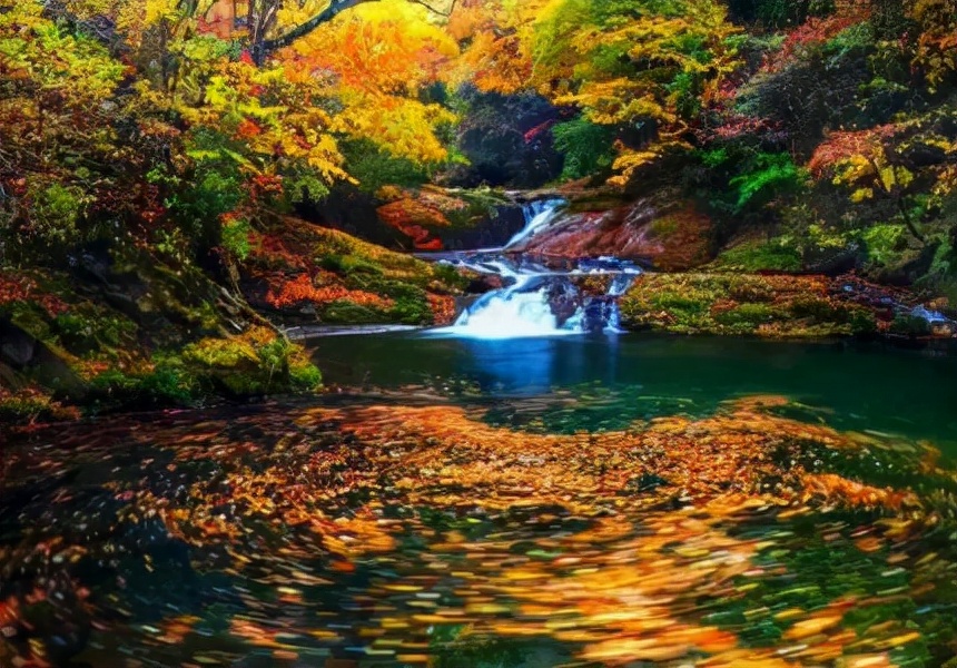 陕西5天红叶之旅,陕川交界的景区