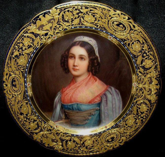 欧洲人物瓷板画,欧洲油画经典肖像画