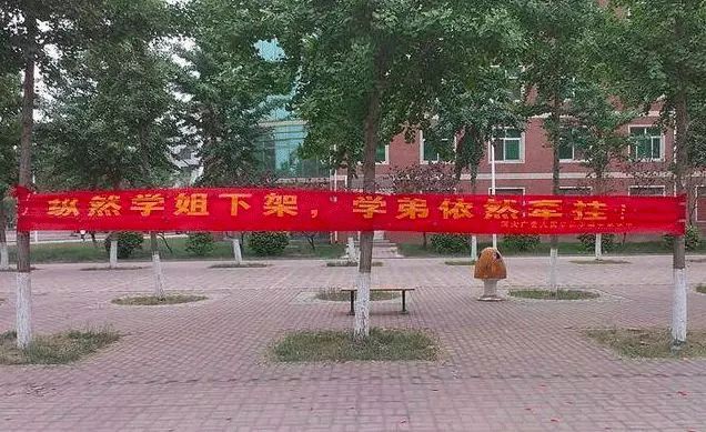 学校毕业的横幅,高校走心毕业季标语惹哭网友