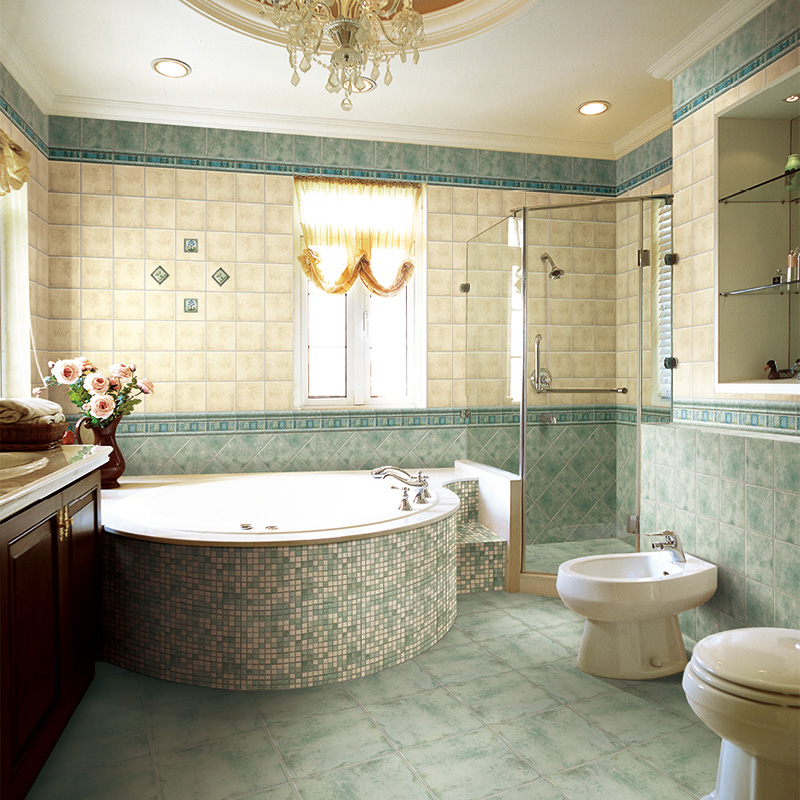 卫生间能装马赛克砖吗,卫生间用马赛克装修效果图