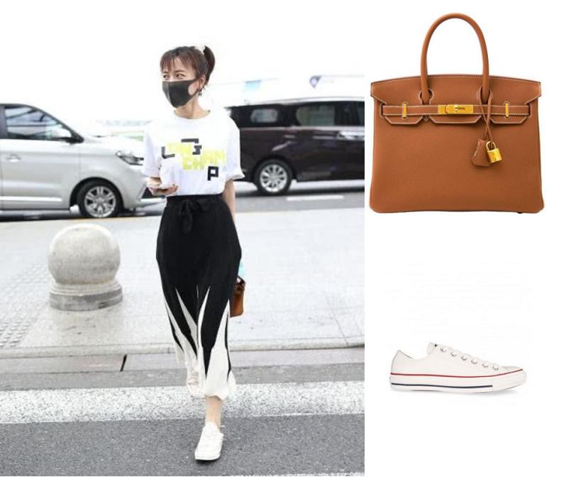 吴昕油光满面现身机场似油腻少女,吴昕素颜现身机场身材是真的好