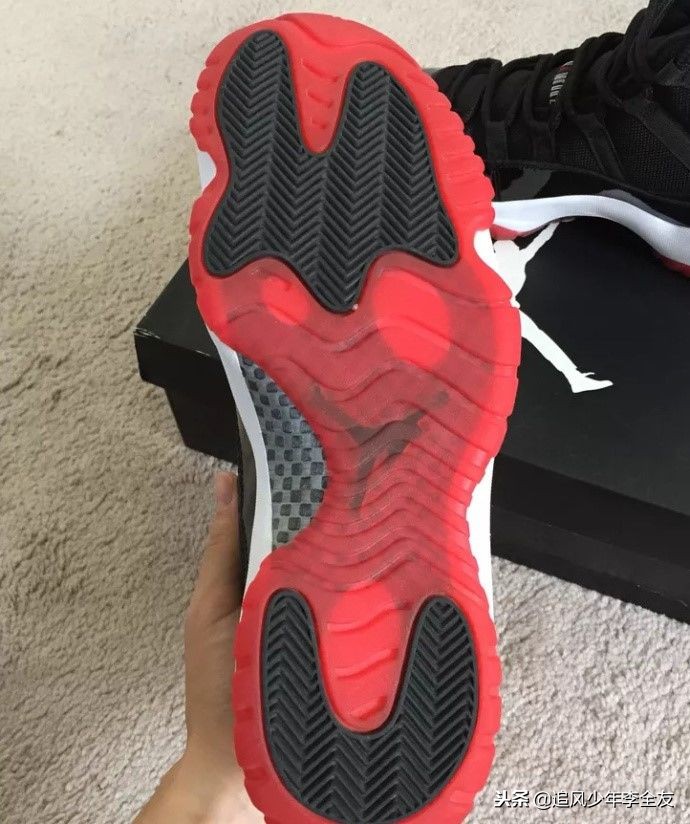 aj11实物图上脚,aj11正品拆解图