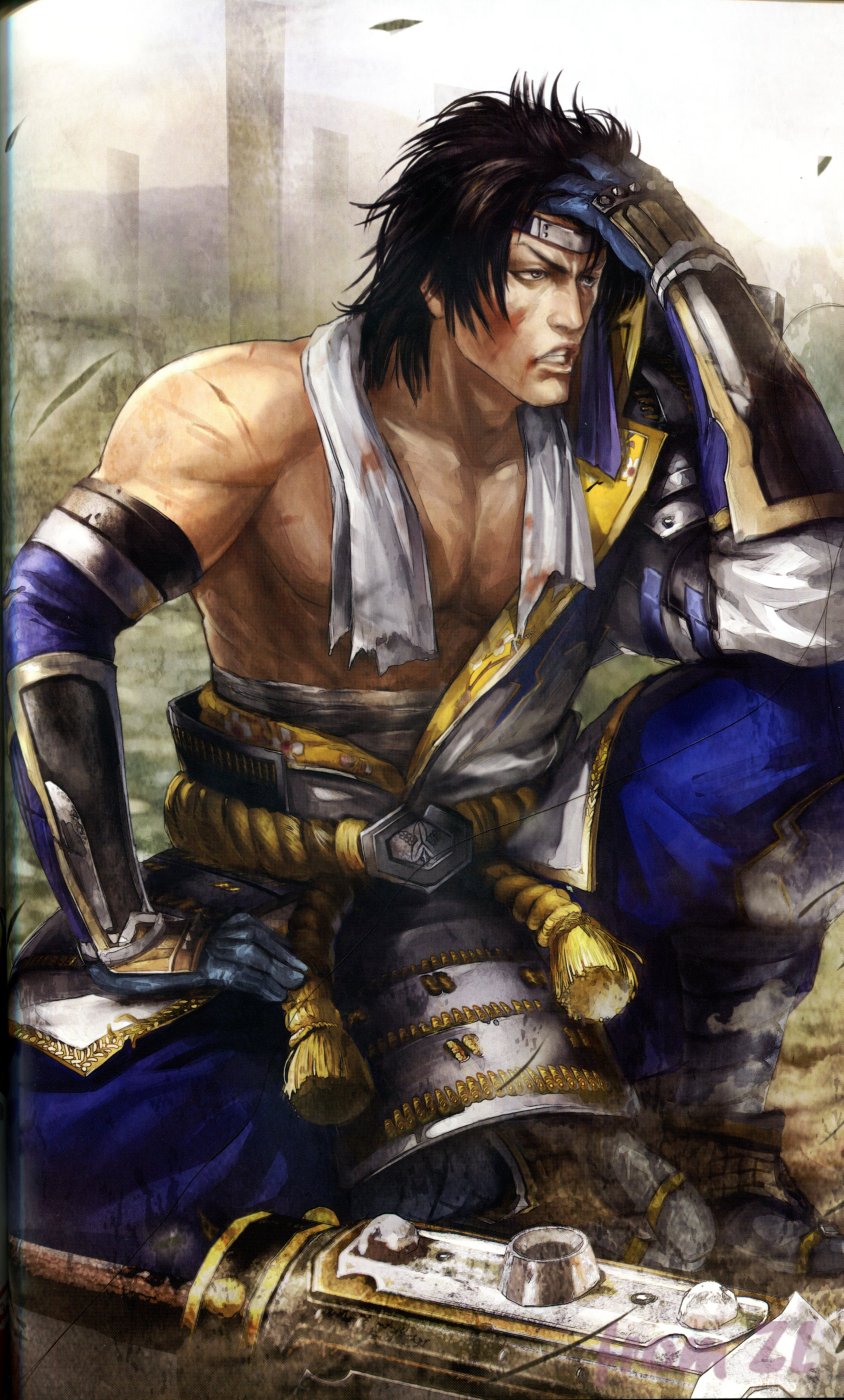 战国无双4设定角色原画集，神无双极意55名武将CG插画壁纸欣赏