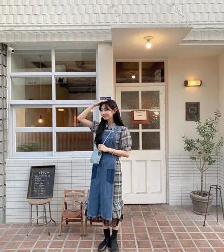 小个子韩国ins高级穿搭,小个子韩国时尚穿搭学生