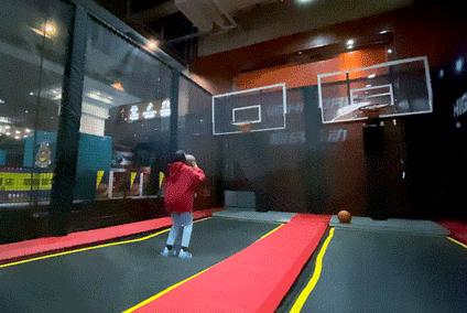 蹦床乐园乐动魔鬼滑梯,室内蹦床滑梯游乐场